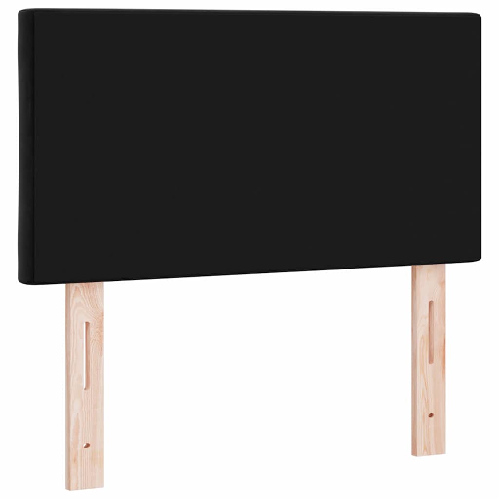 LED glava kreveta Crna 80 cm Baršun