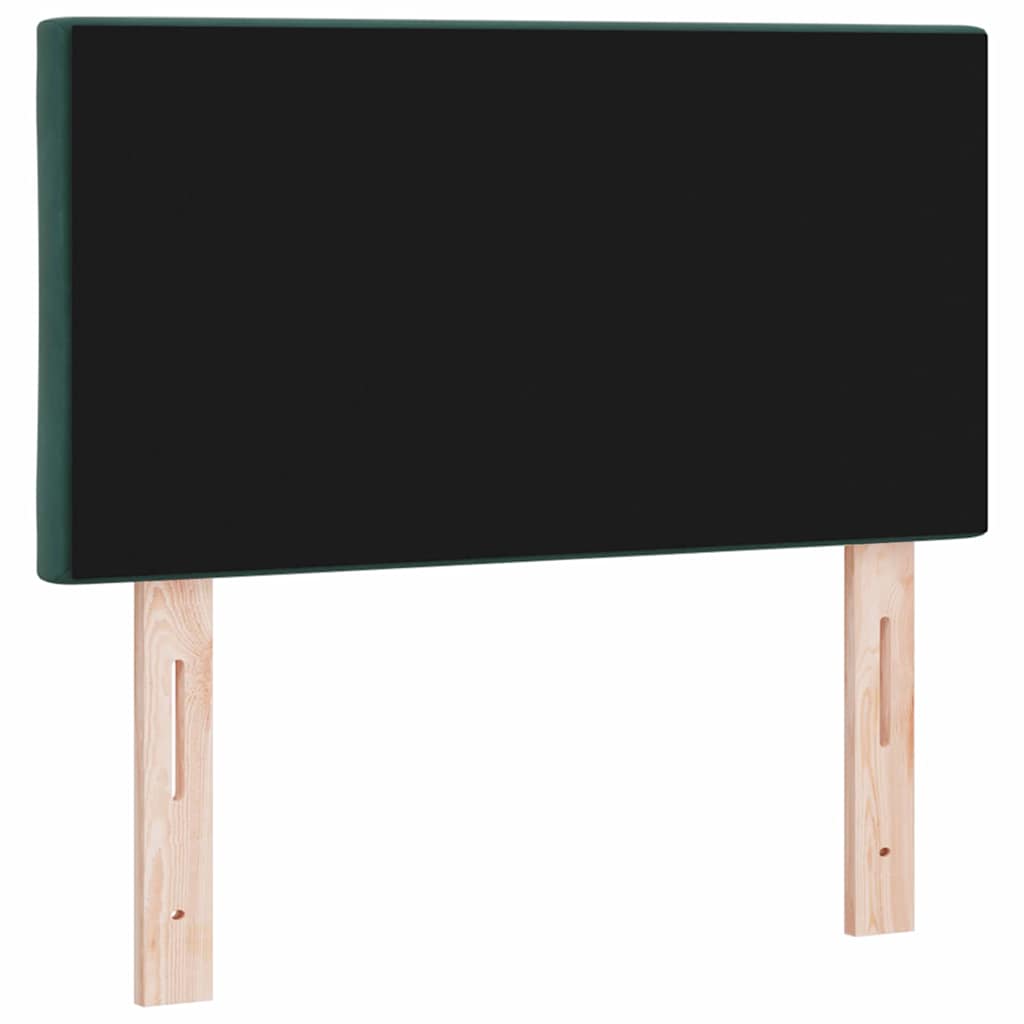 LED glava kreveta Tamnozelena 80 cm Baršun