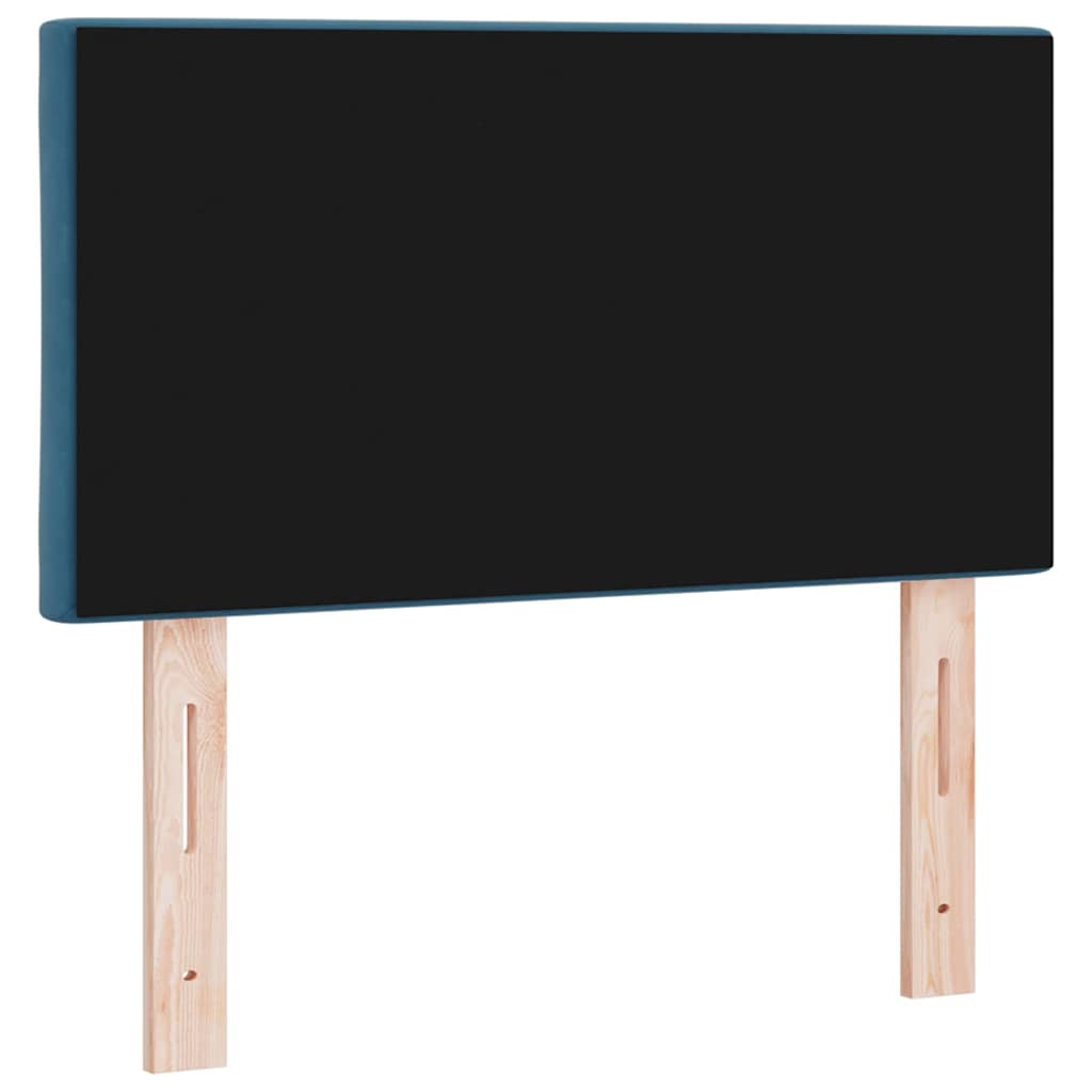 LED glava kreveta Tamno plava 80 cm Baršun