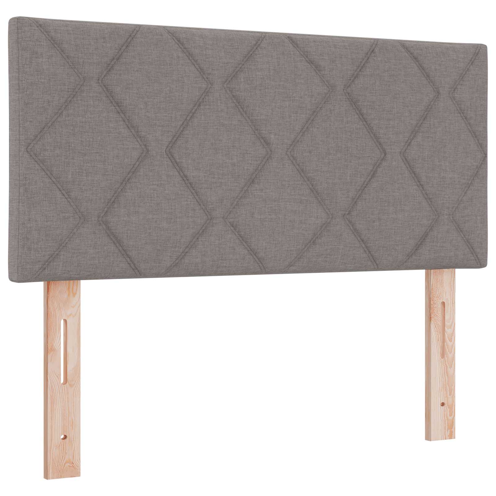 LED glava kreveta Svijetlo siva 90 cm tkanina