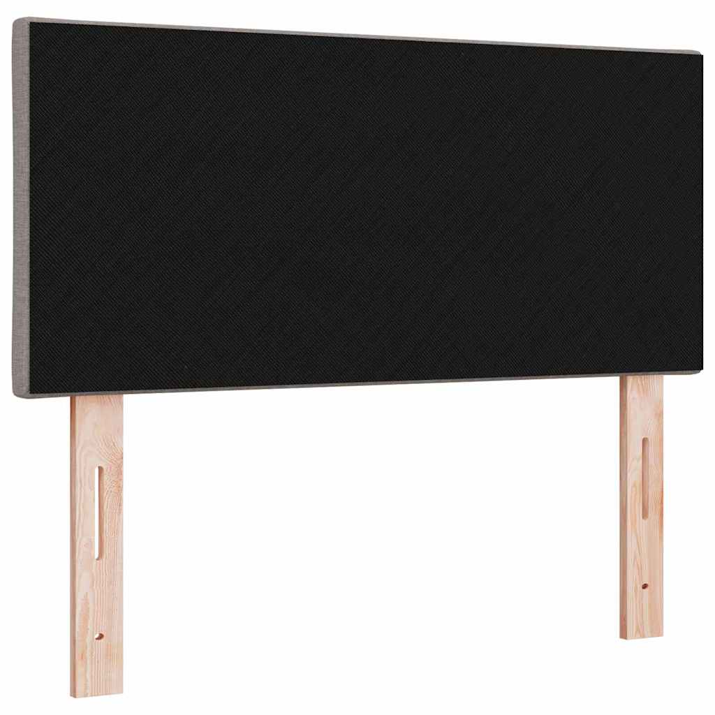 LED glava kreveta Svijetlo siva 90 cm tkanina