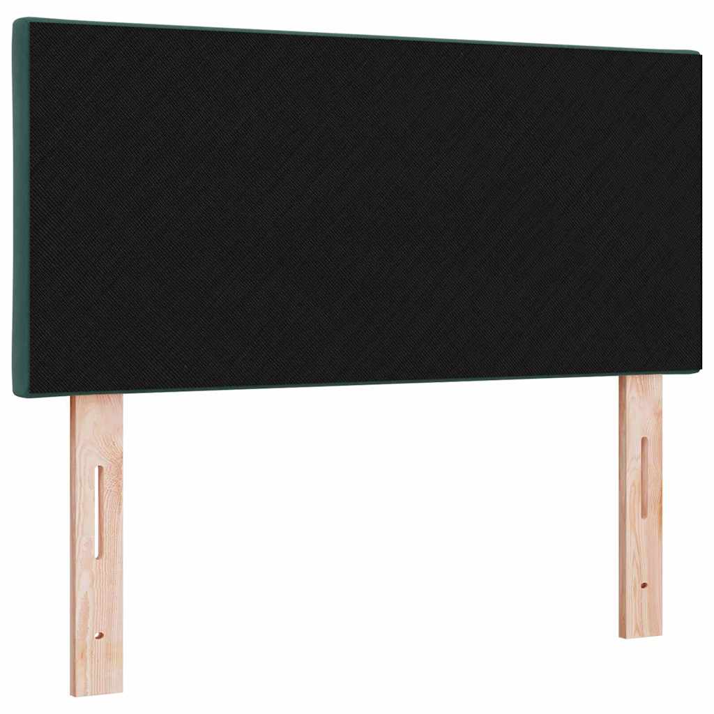 LED glava kreveta Tamnozelena 90 cm Baršun