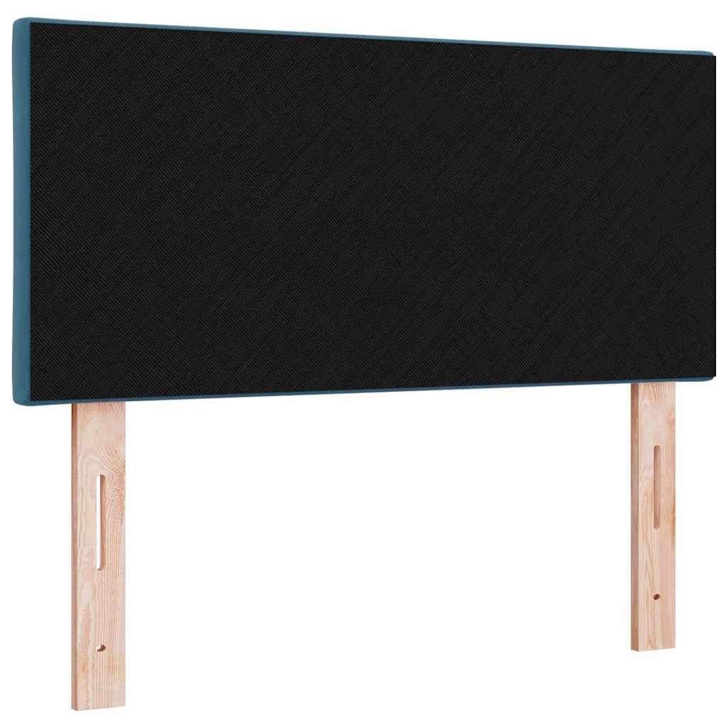 LED glava kreveta Tamno plava 90 cm Baršun
