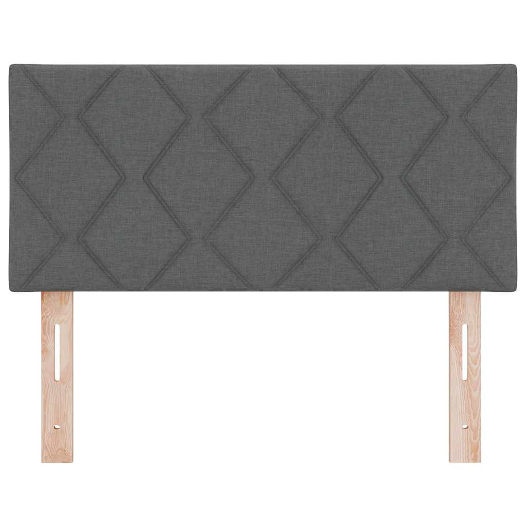 LED glava kreveta Sivi 100 cm tkanina