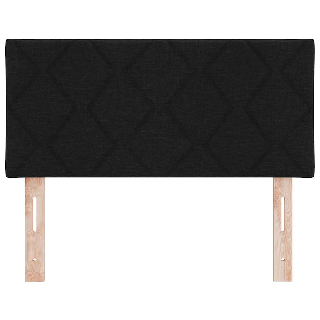 LED glava kreveta Crna 100 cm tkanina