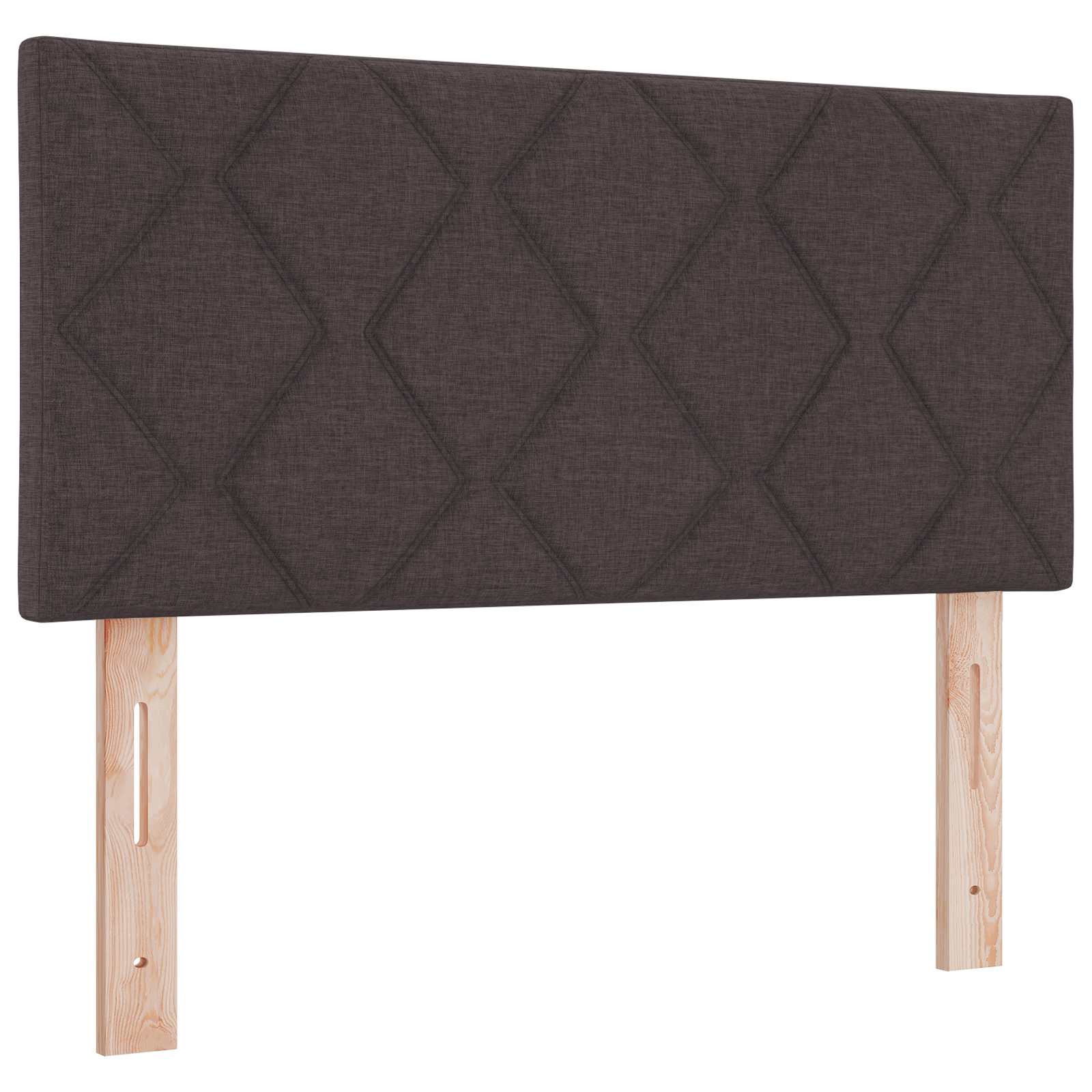 LED glava kreveta Smeđa 100 cm tkanina