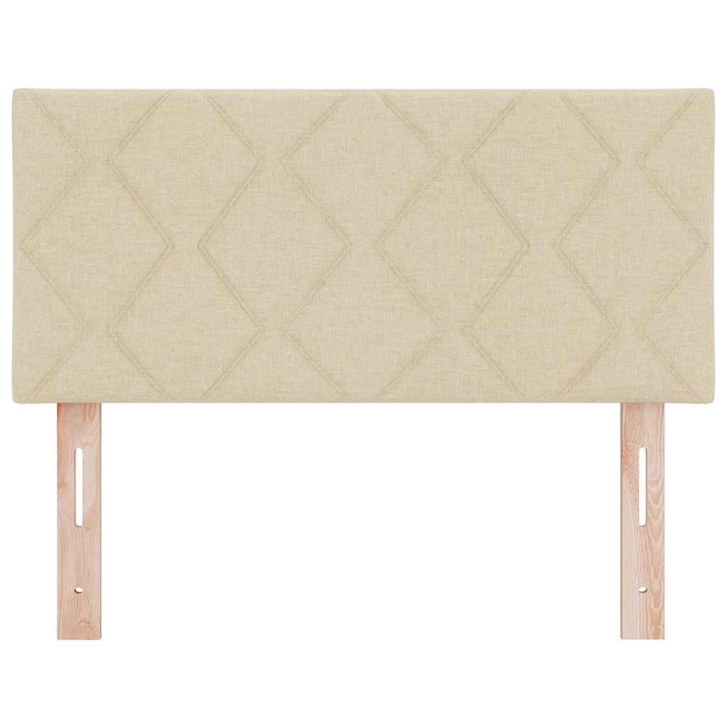LED glava kreveta Krema 100 cm tkanina