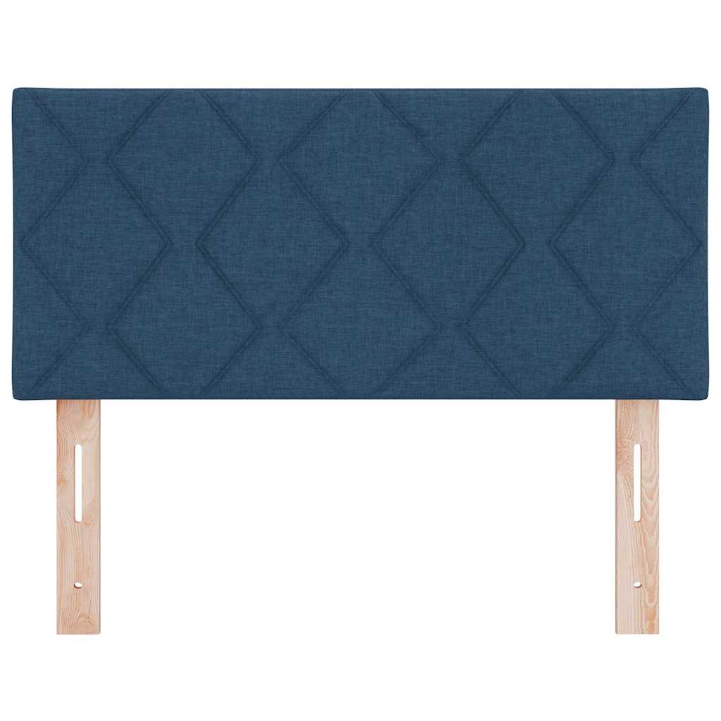 LED glava kreveta Plava 100 cm tkanina