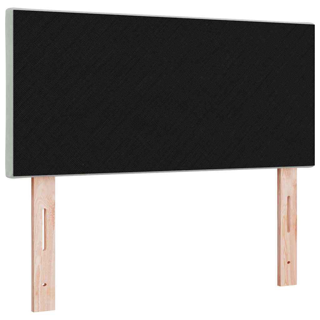 LED glava kreveta Svijetlo siva 100 cm Baršun