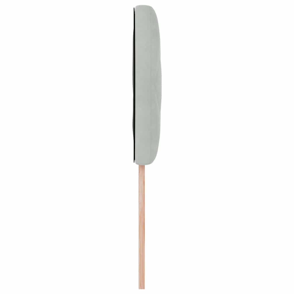 LED glava kreveta Svijetlo siva 100 cm Baršun