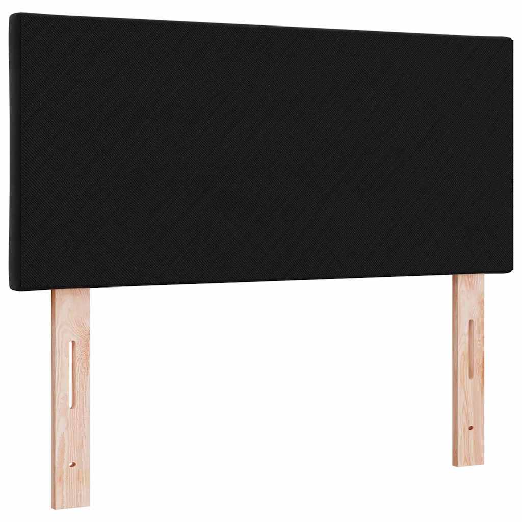 LED glava kreveta Crna 100 cm Baršun