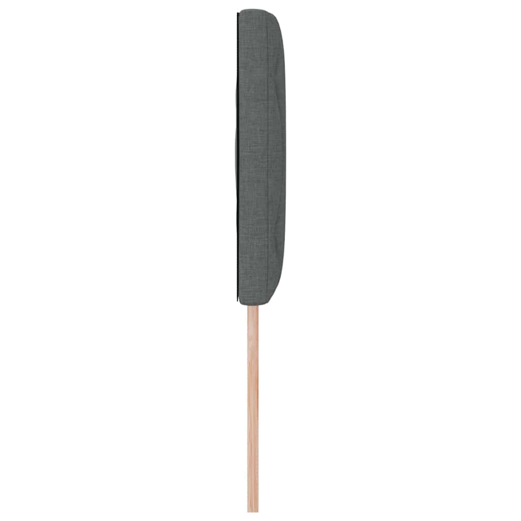 LED glava kreveta Sivi 144 cm tkanina