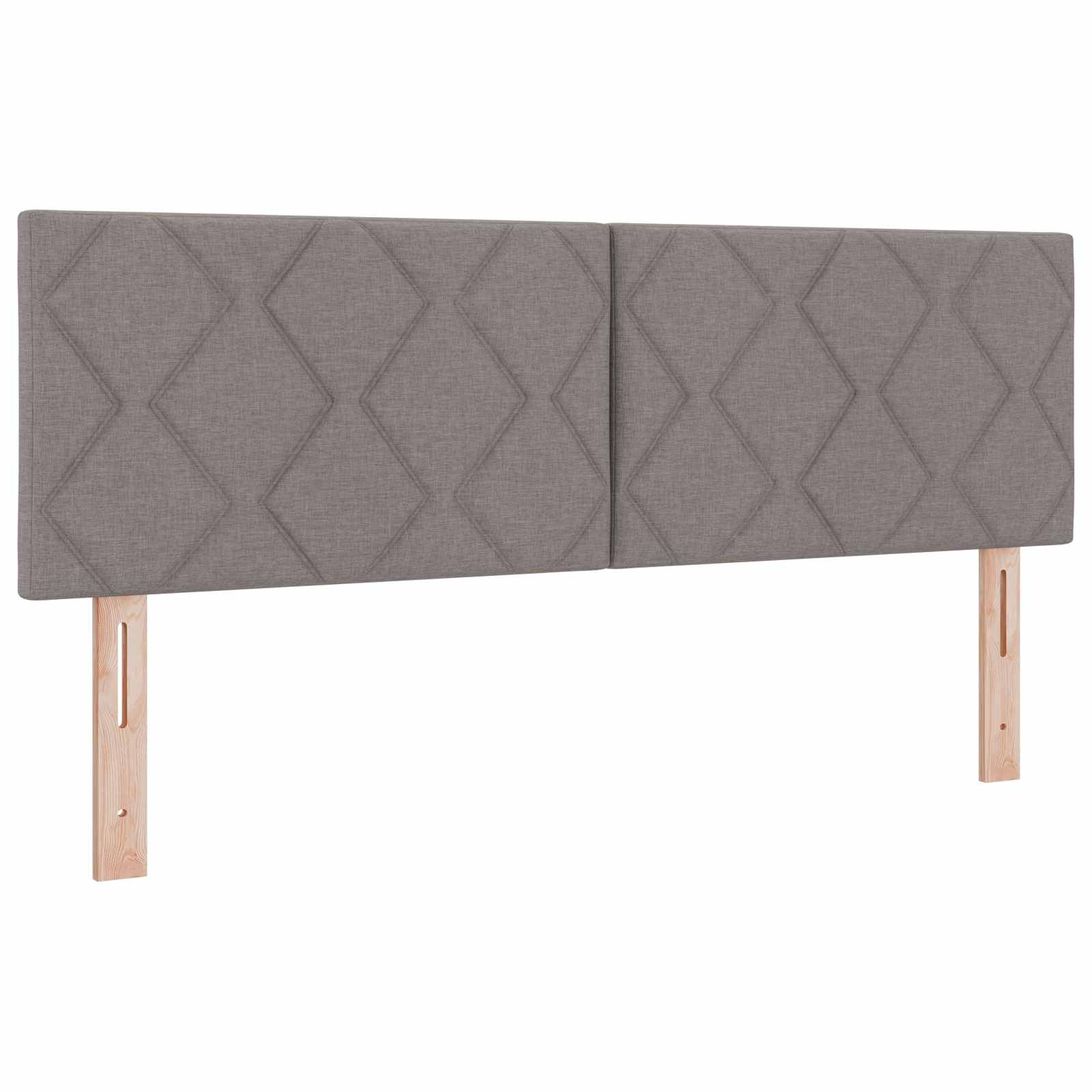 LED glava kreveta Sivo-smeđa 160 cm tkanina