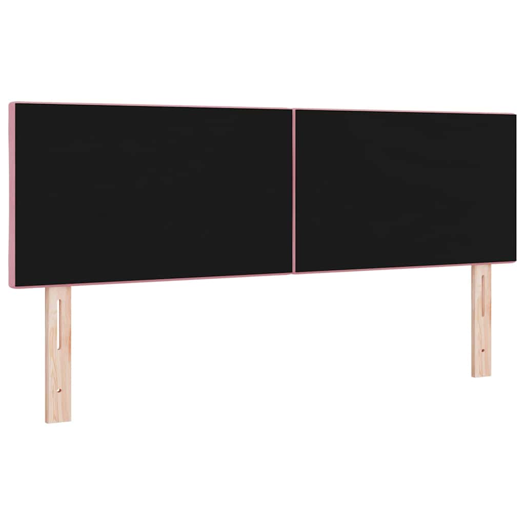 LED glava kreveta Ružičasta 160 cm Baršun