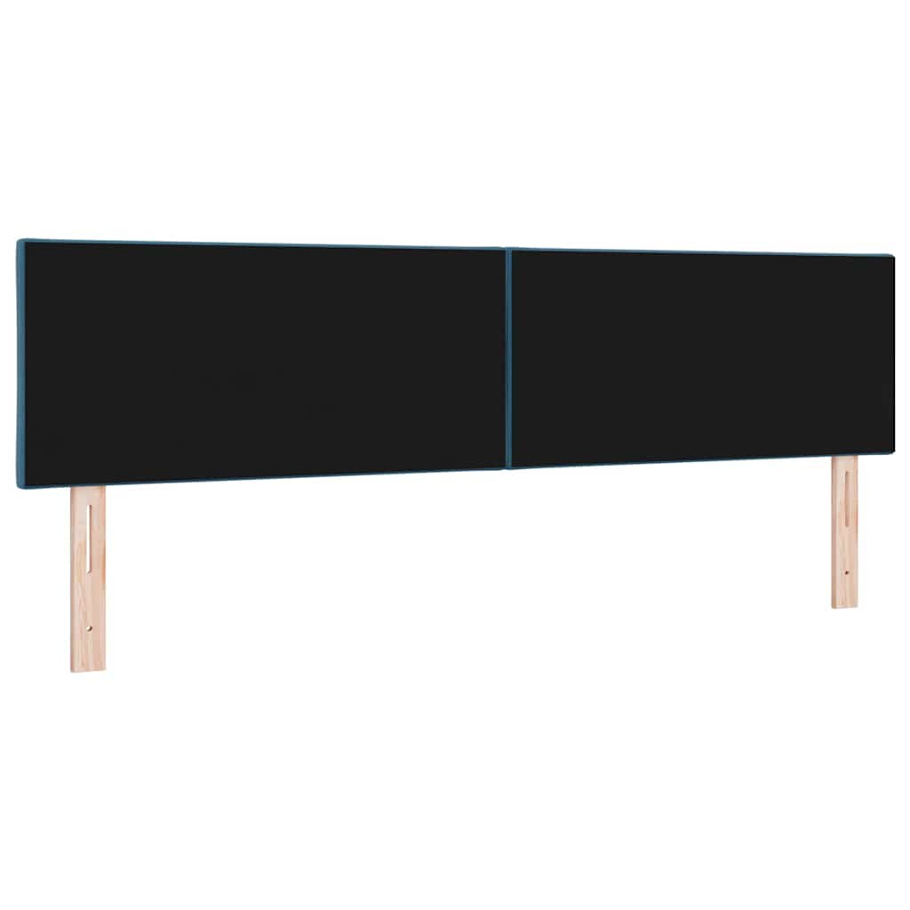 LED glava kreveta Tamno plava 180 cm Baršun