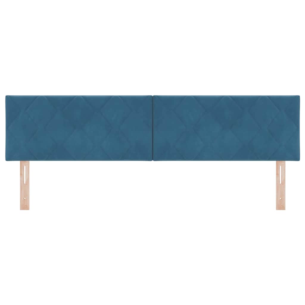LED glava kreveta Tamno plava 180 cm Baršun