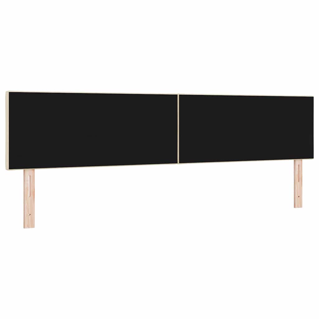 LED glava kreveta Krema 200 cm tkanina