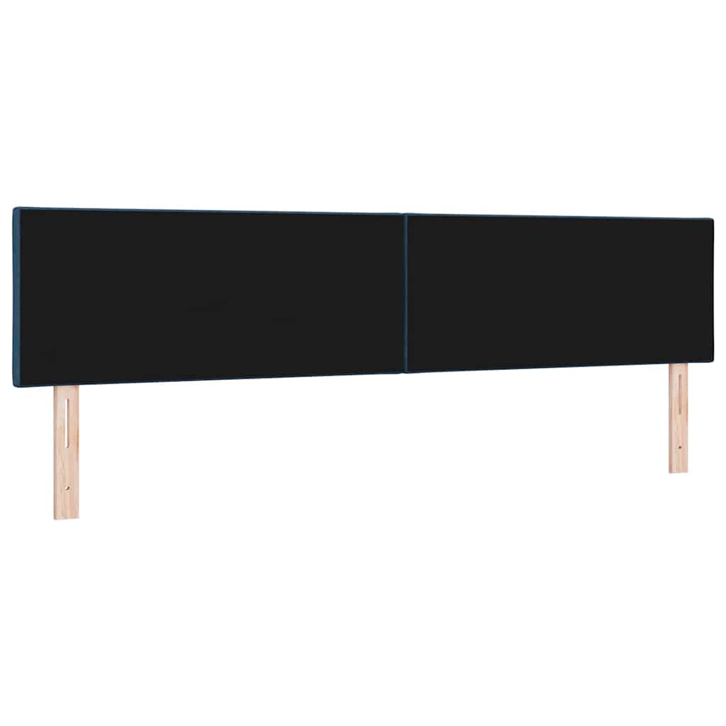 LED glava kreveta Plava 200 cm tkanina