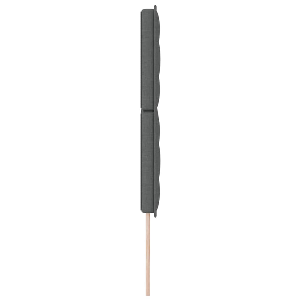 LED glava kreveta s LED trakama Tamno siva 160 cm tkanina