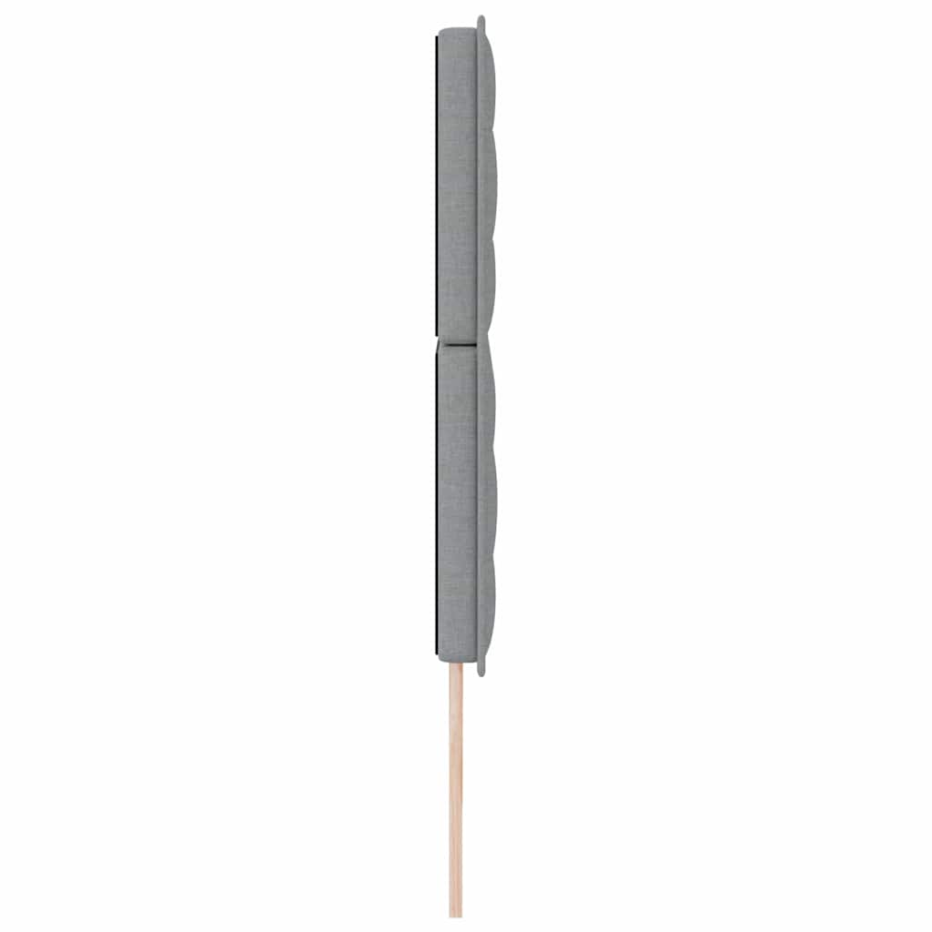 LED glava kreveta s LED trakama Svijetlo siva 180 cm tkanina