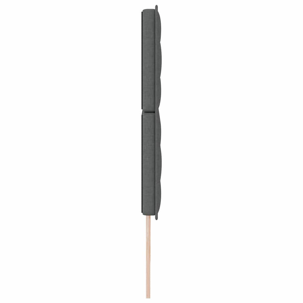 LED glava kreveta s LED trakama Tamno siva 180 cm tkanina