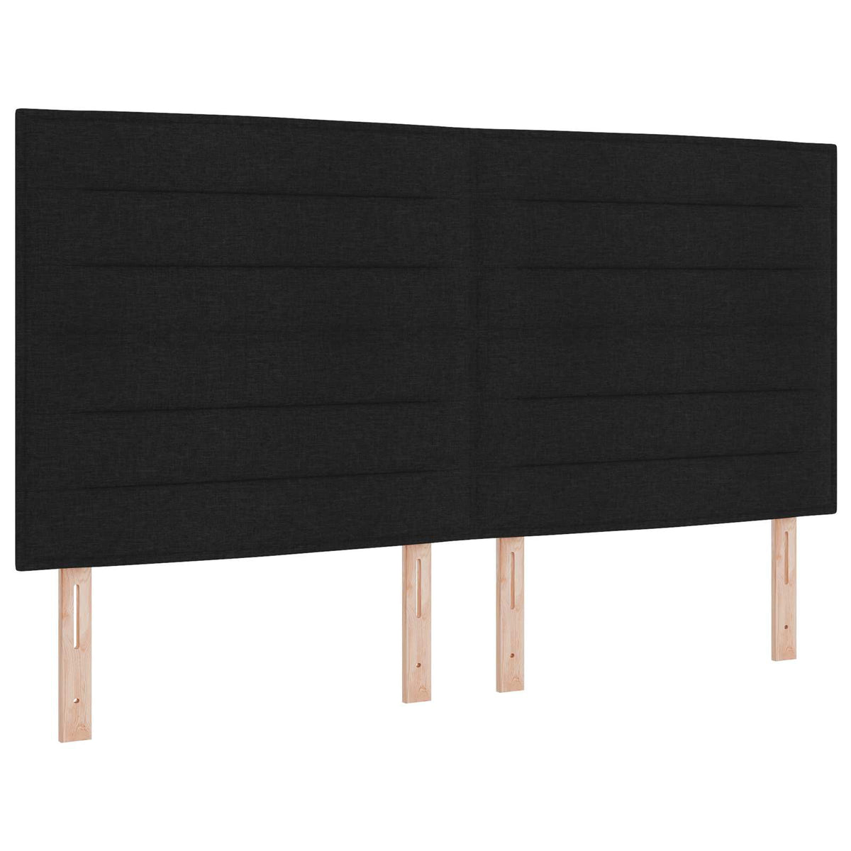 LED glava kreveta s LED trakama Crna 180 cm tkanina