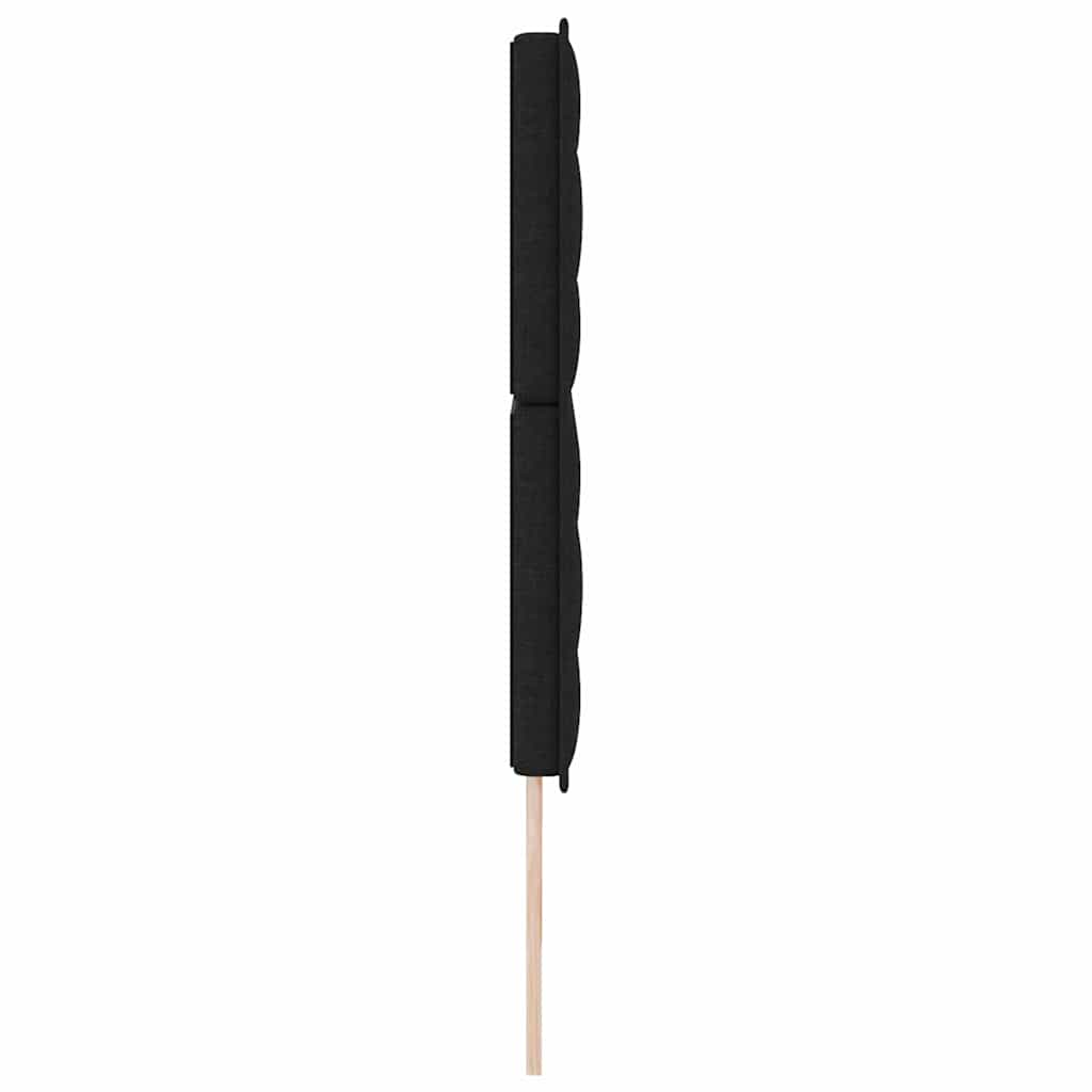 LED glava kreveta s LED trakama Crna 180 cm tkanina