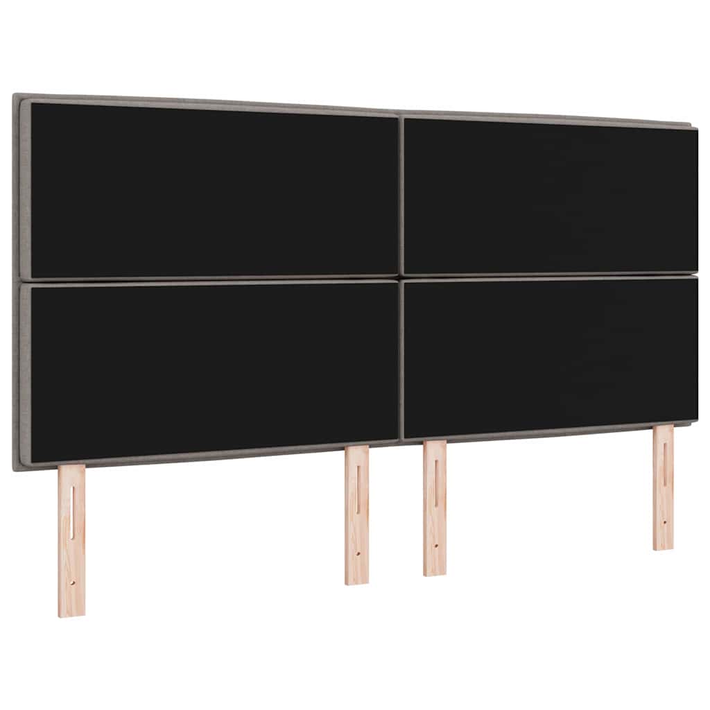 LED glava kreveta s LED trakama Sivo-smeđa 180 cm tkanina