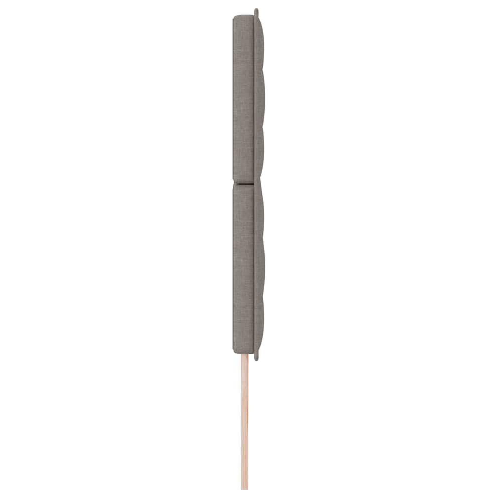 LED glava kreveta s LED trakama Sivo-smeđa 200 cm tkanina