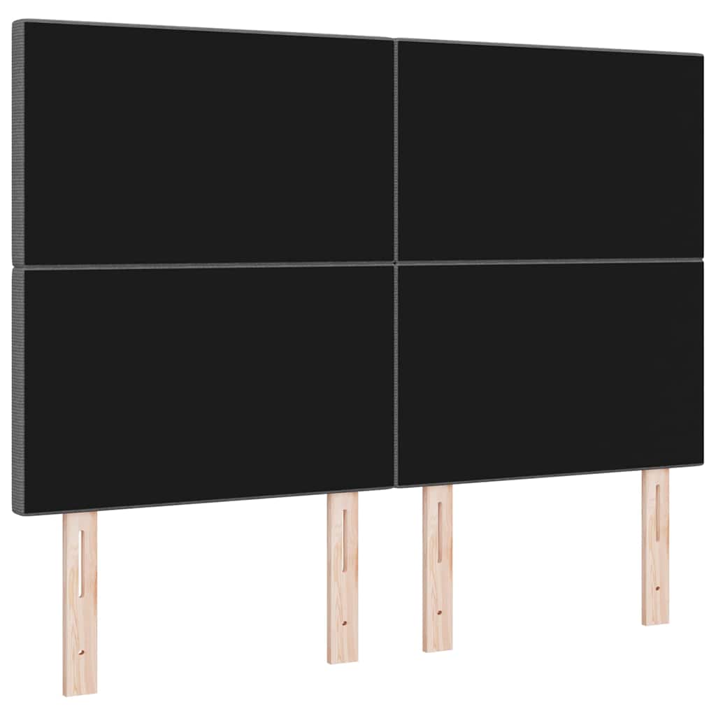 LED glava kreveta Svijetlo siva 144 cm Kordura tekstil