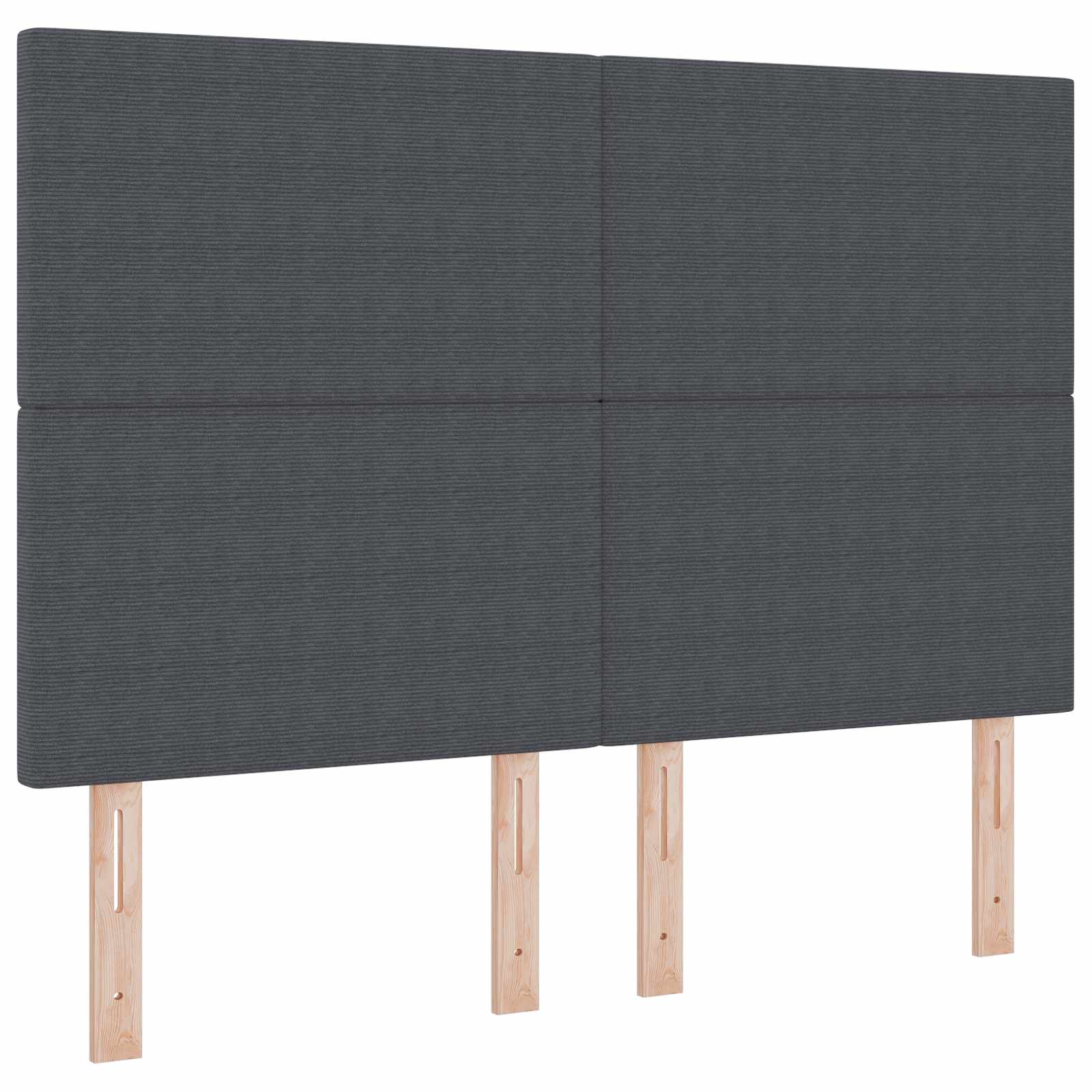 LED glava kreveta Tamno siva 160 cm Kordura tekstil
