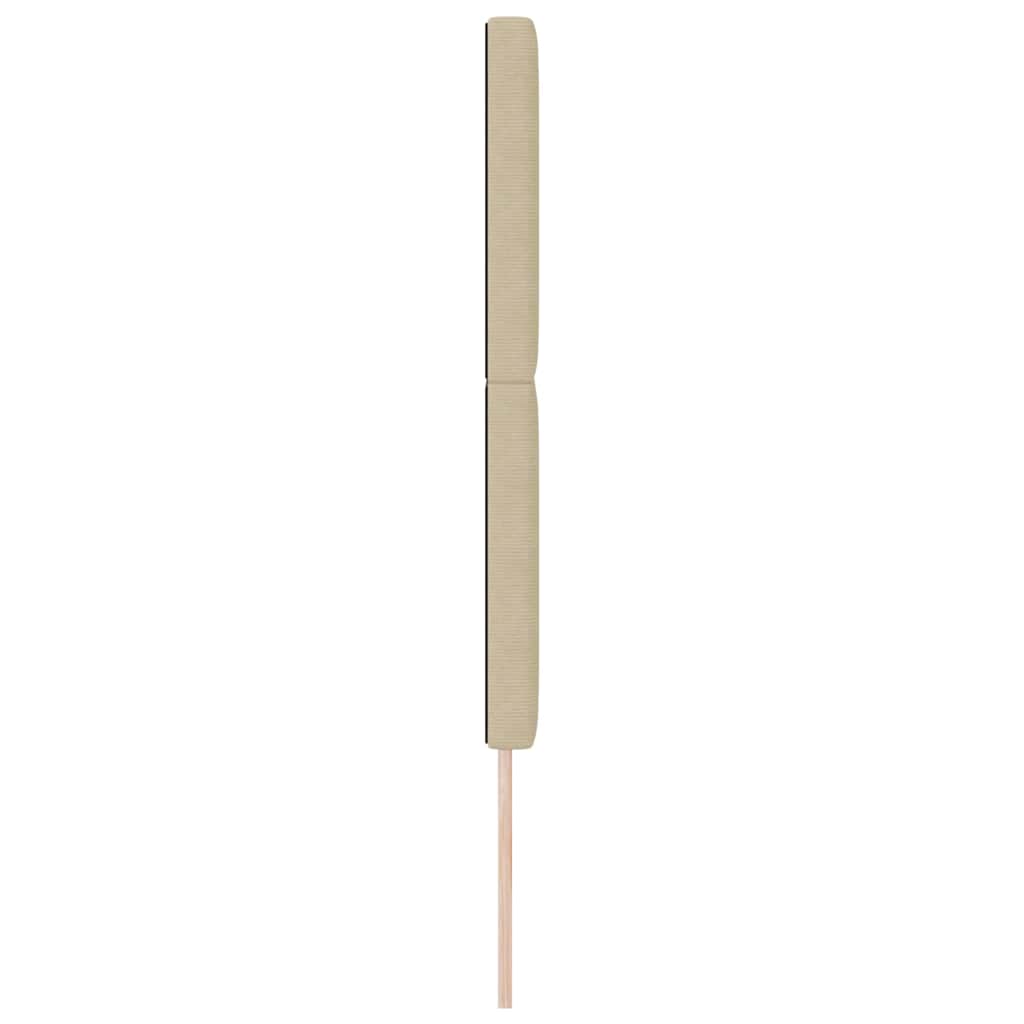 LED glava kreveta Siva zelena 160 cm Kordura tekstil