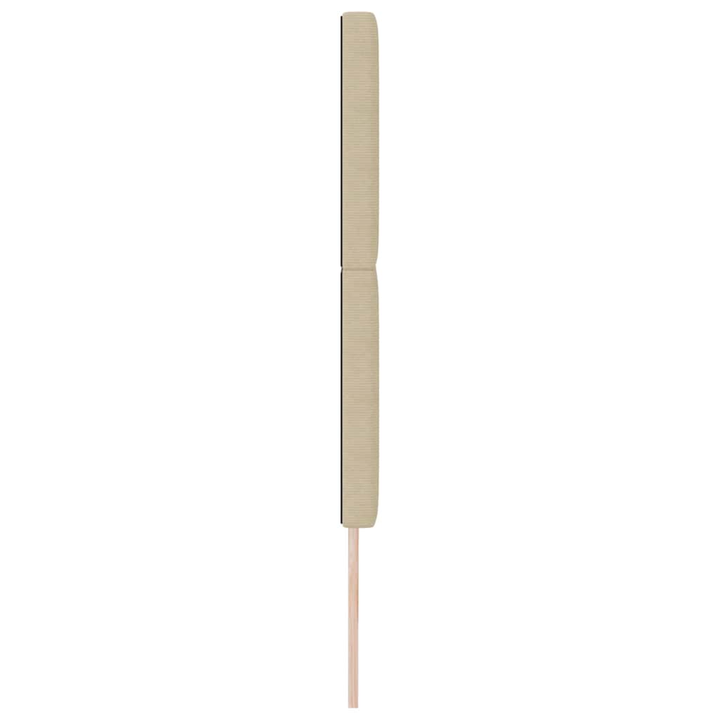 LED glava kreveta Siva zelena 180 cm Kordura tekstil