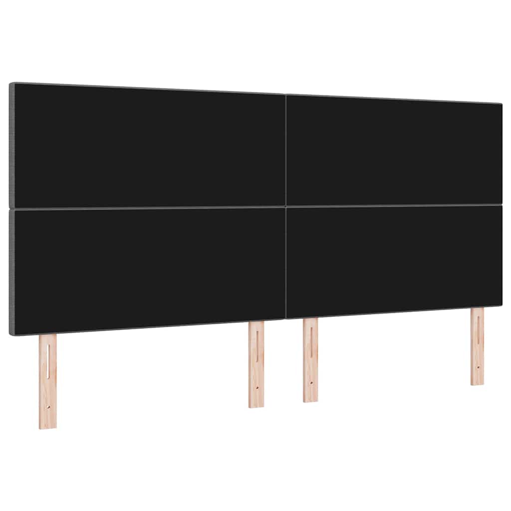 LED glava kreveta Svijetlo siva 200 cm Kordura tekstil