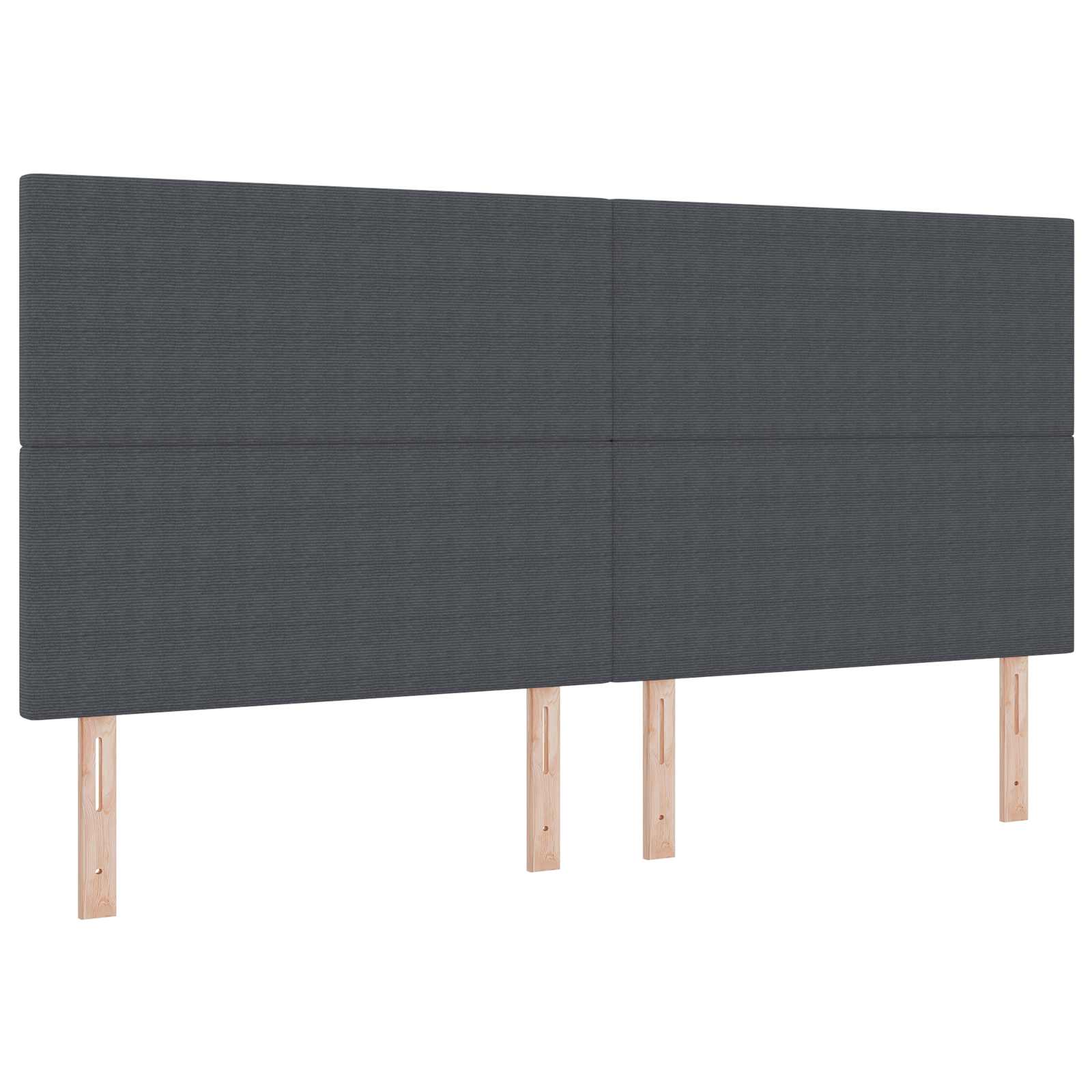 LED glava kreveta Tamno siva 200 cm Kordura tekstil