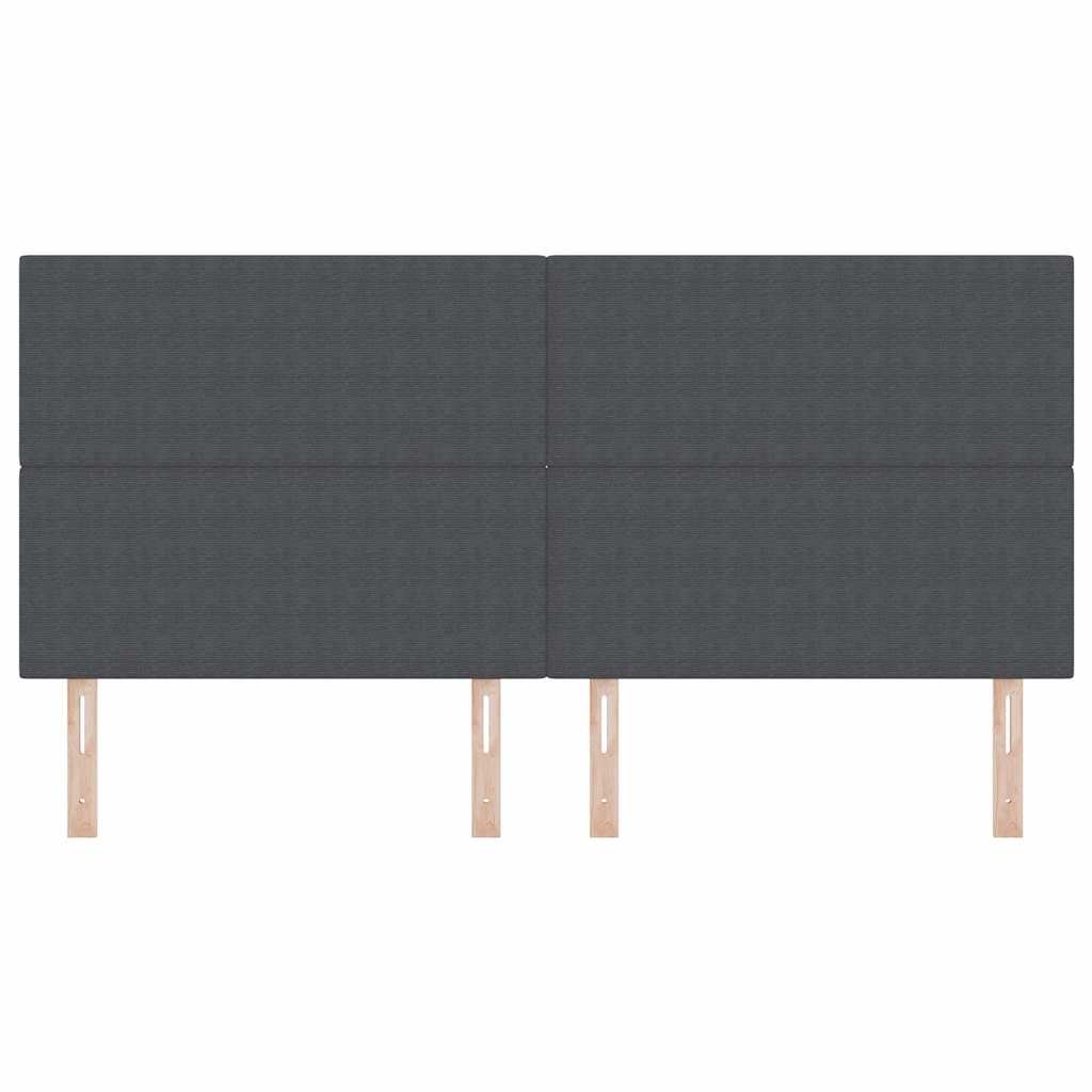 LED glava kreveta Tamno siva 200 cm Kordura tekstil