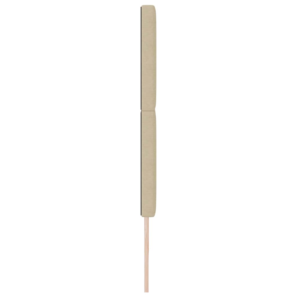 LED glava kreveta Siva zelena 200 cm Kordura tekstil