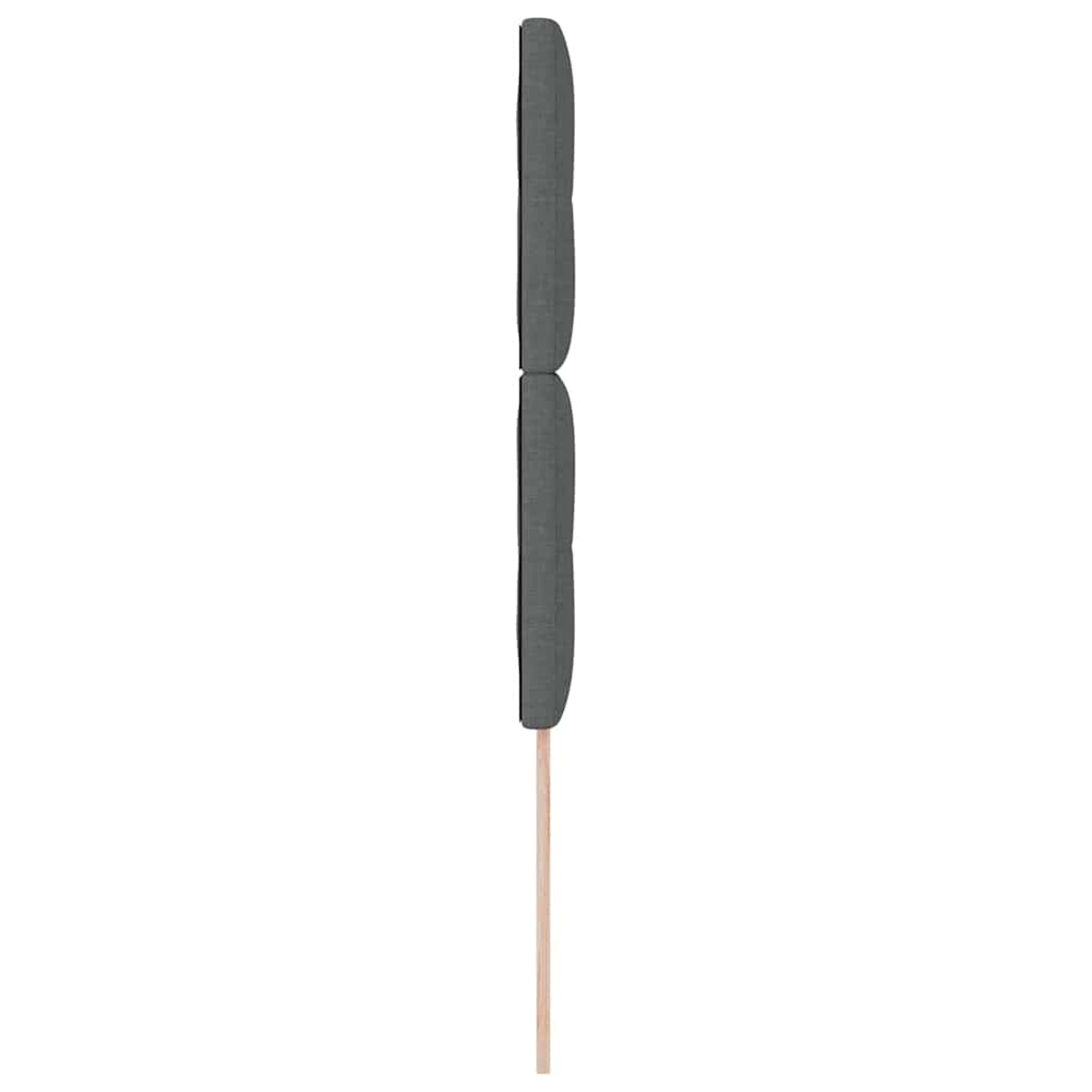 LED glava kreveta s LED trakama Tamno siva 90 cm tkanina
