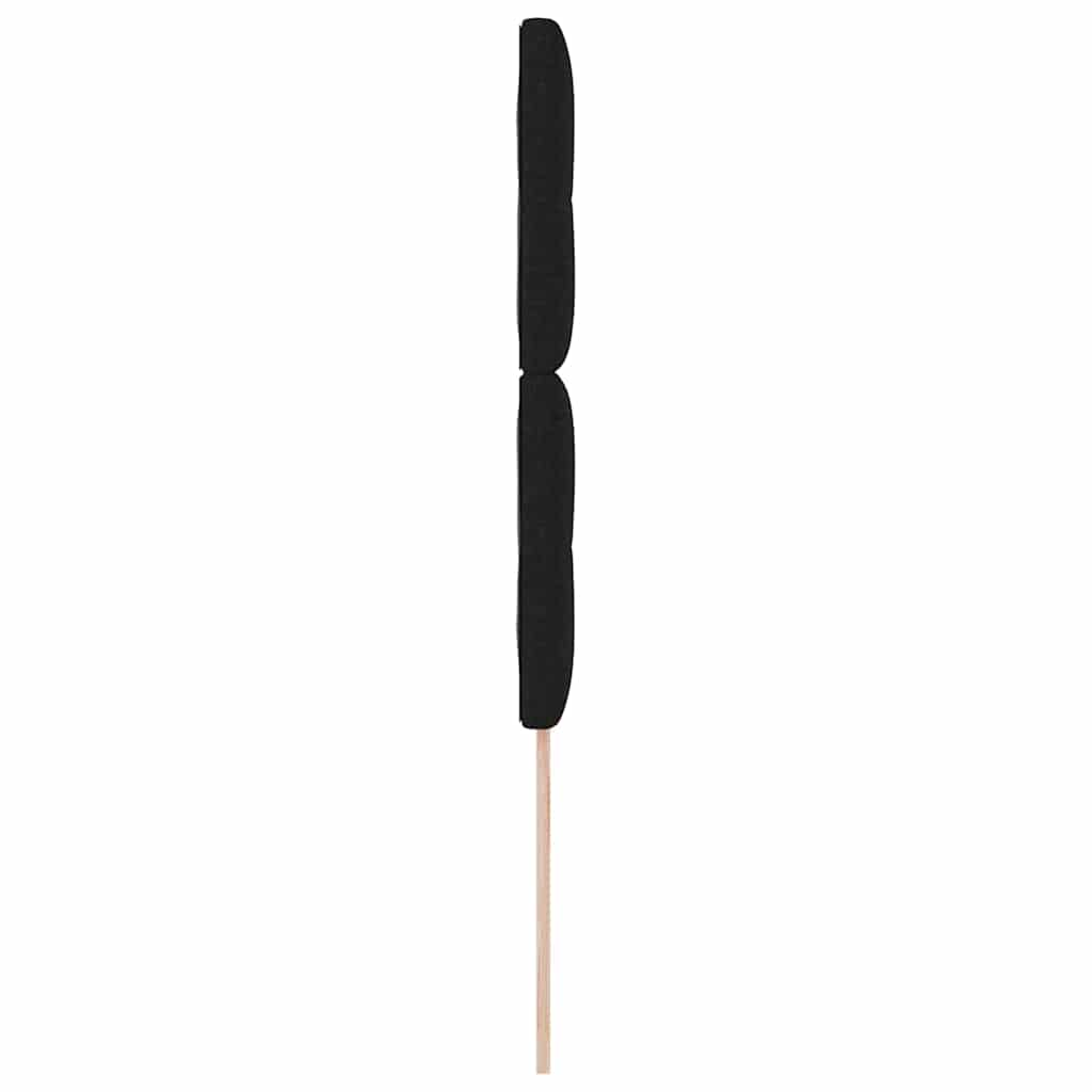 LED glava kreveta s LED trakama s uzglavljem Crna 90 cm tkanina