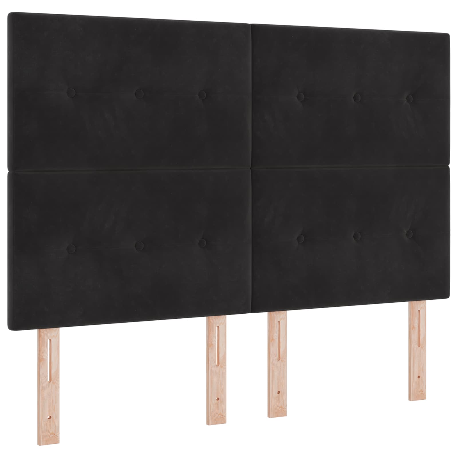 LED glava kreveta s LED trakama Crna 160 cm Baršun