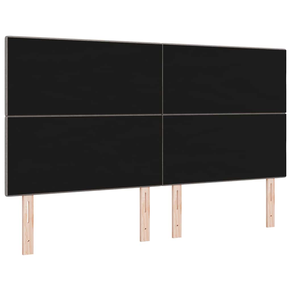 LED glava kreveta s LED trakama Sivo-smeđa 180 cm tkanina