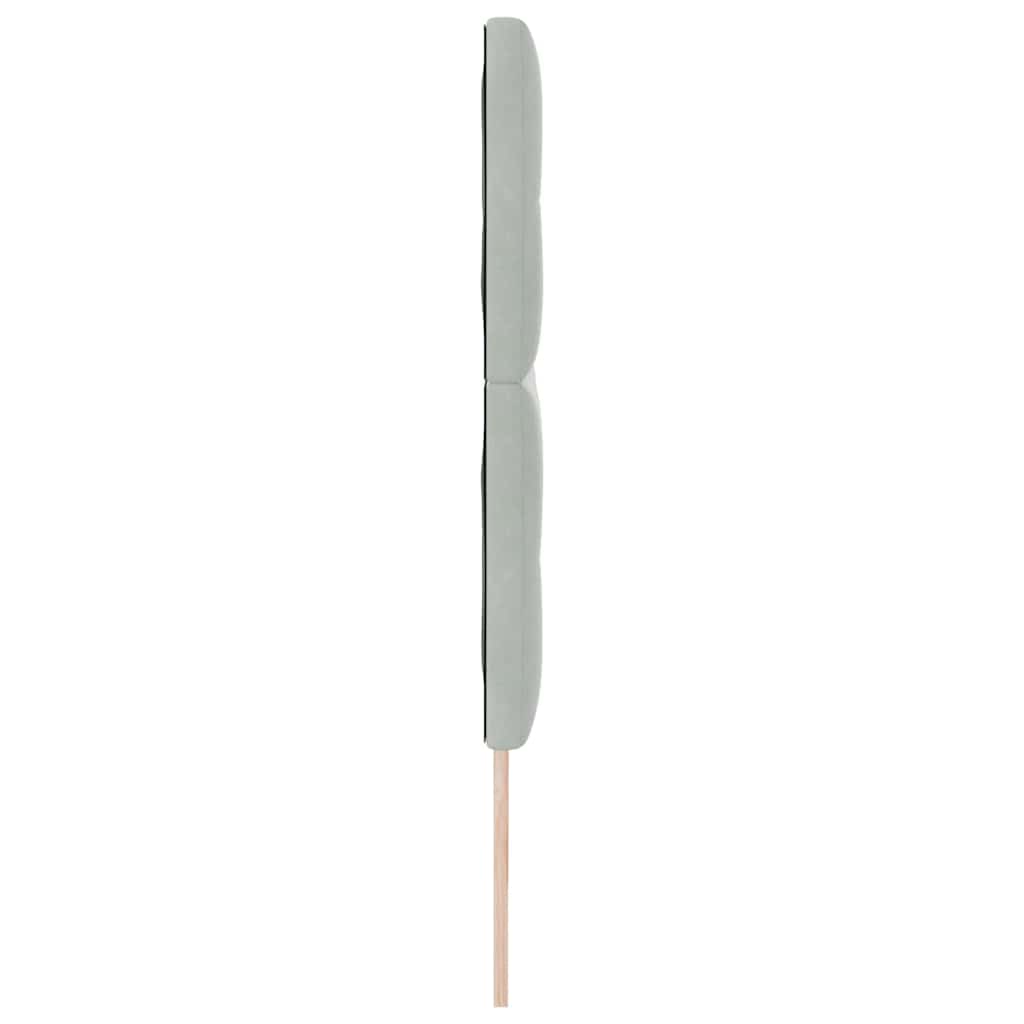 LED glava kreveta s LED trakama Svijetlo siva 180 cm Baršun