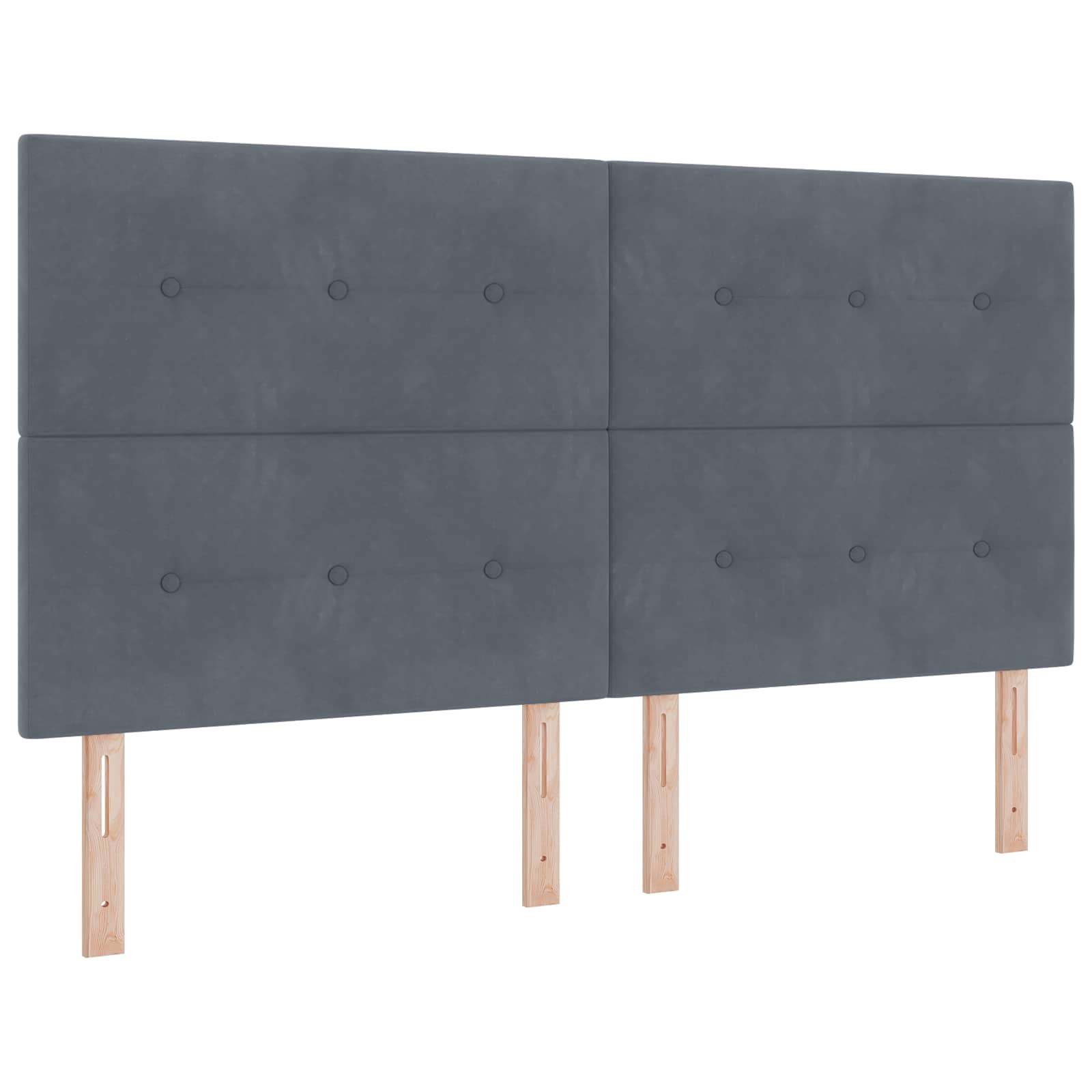 LED glava kreveta s LED trakama Sivi 180 cm Baršun