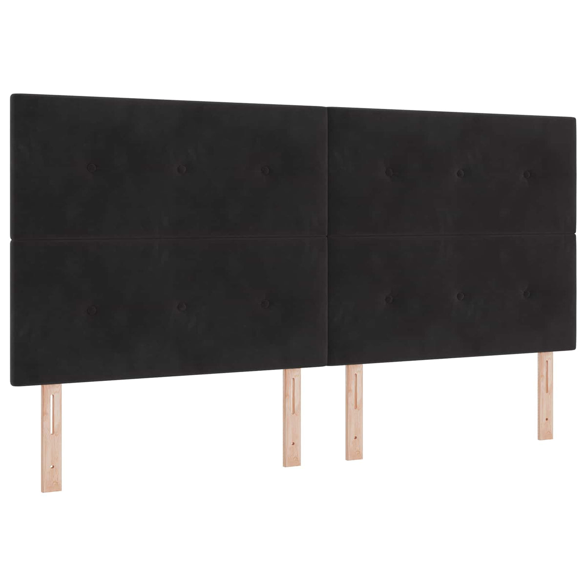 LED glava kreveta s LED trakama Crna 200 cm Baršun