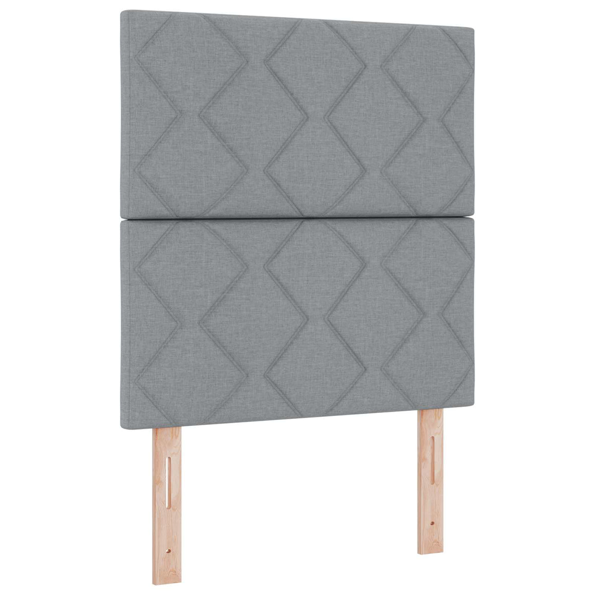LED glava kreveta Svijetlo siva 80 cm tkanina