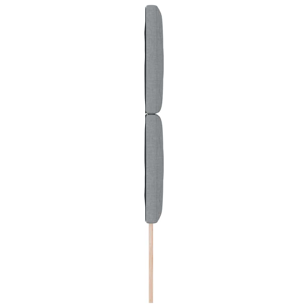 LED glava kreveta Svijetlo siva 80 cm tkanina