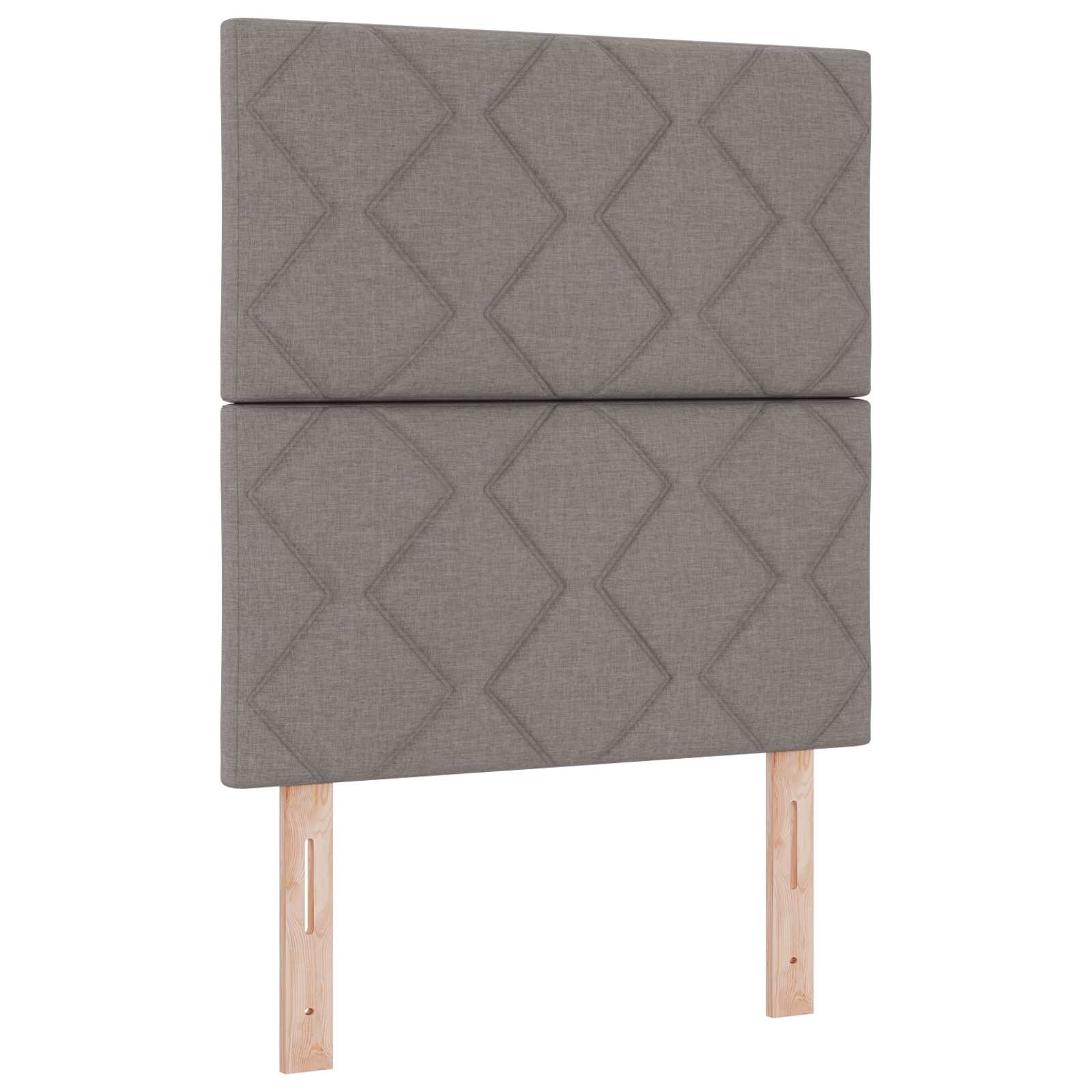 LED glava kreveta Sivo-smeđa 80 cm tkanina