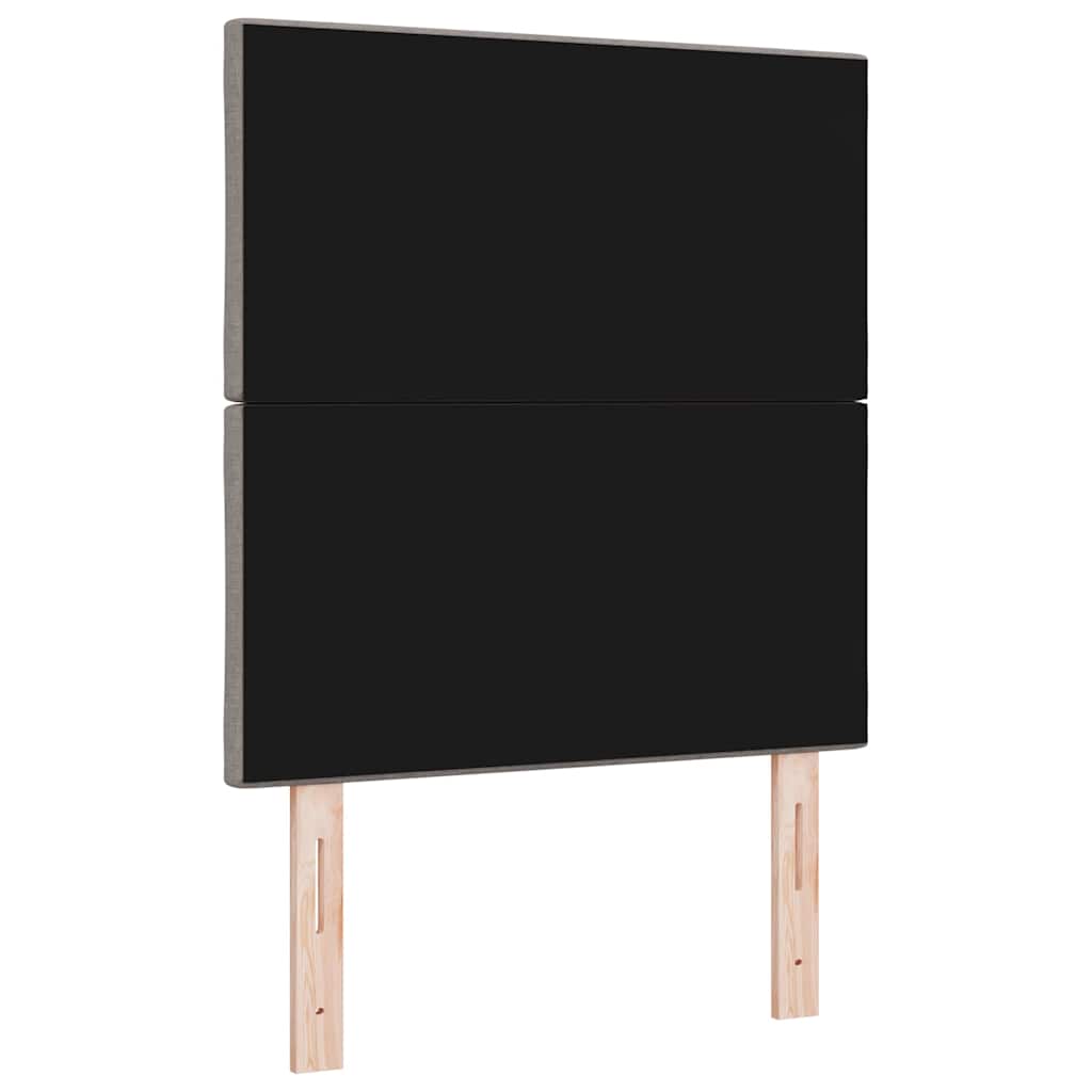 LED glava kreveta Sivo-smeđa 80 cm tkanina