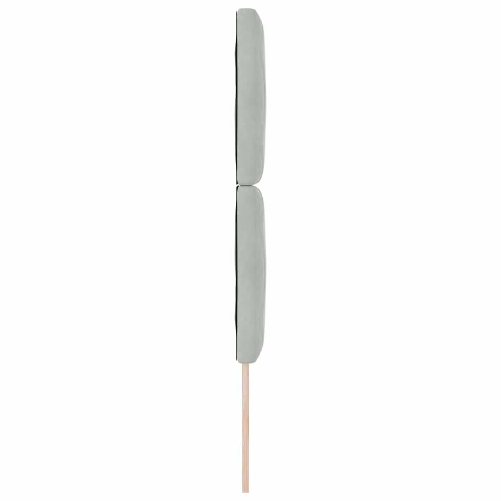 LED glava kreveta Svijetlo siva 80 cm Baršun
