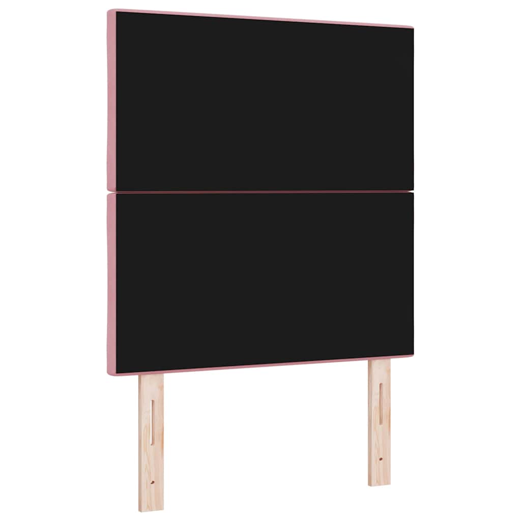 LED glava kreveta Ružičasta 80 cm Baršun